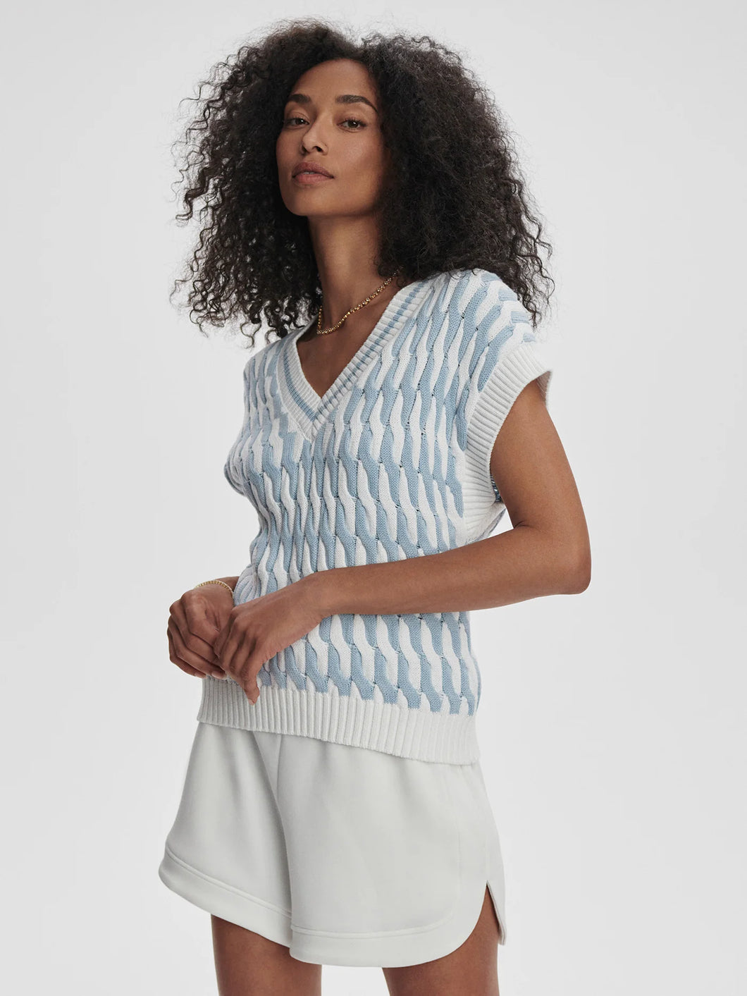Varley Alfie Cable Knit Vest